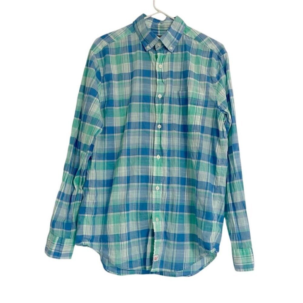 Men's Vineyard Vines Size Medium Button Down Shirt Collared Long Sleeve Plaid